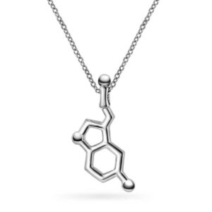 Smykke i sølv med serotonin