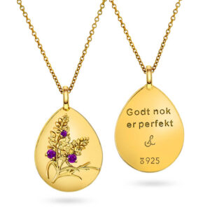 Medaljong "godt nok er perfekt"
