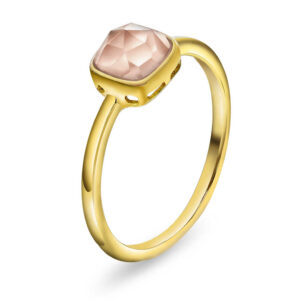 Ring i sølv med rosa opal