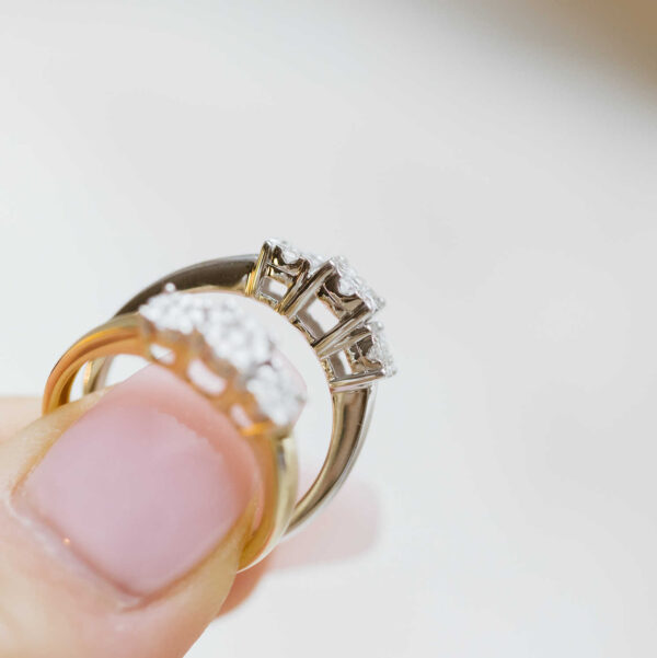 Ring i gull med diamant - Bilde 3